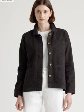Quince Organic Comfort Stretch Chore Jacket, Size M